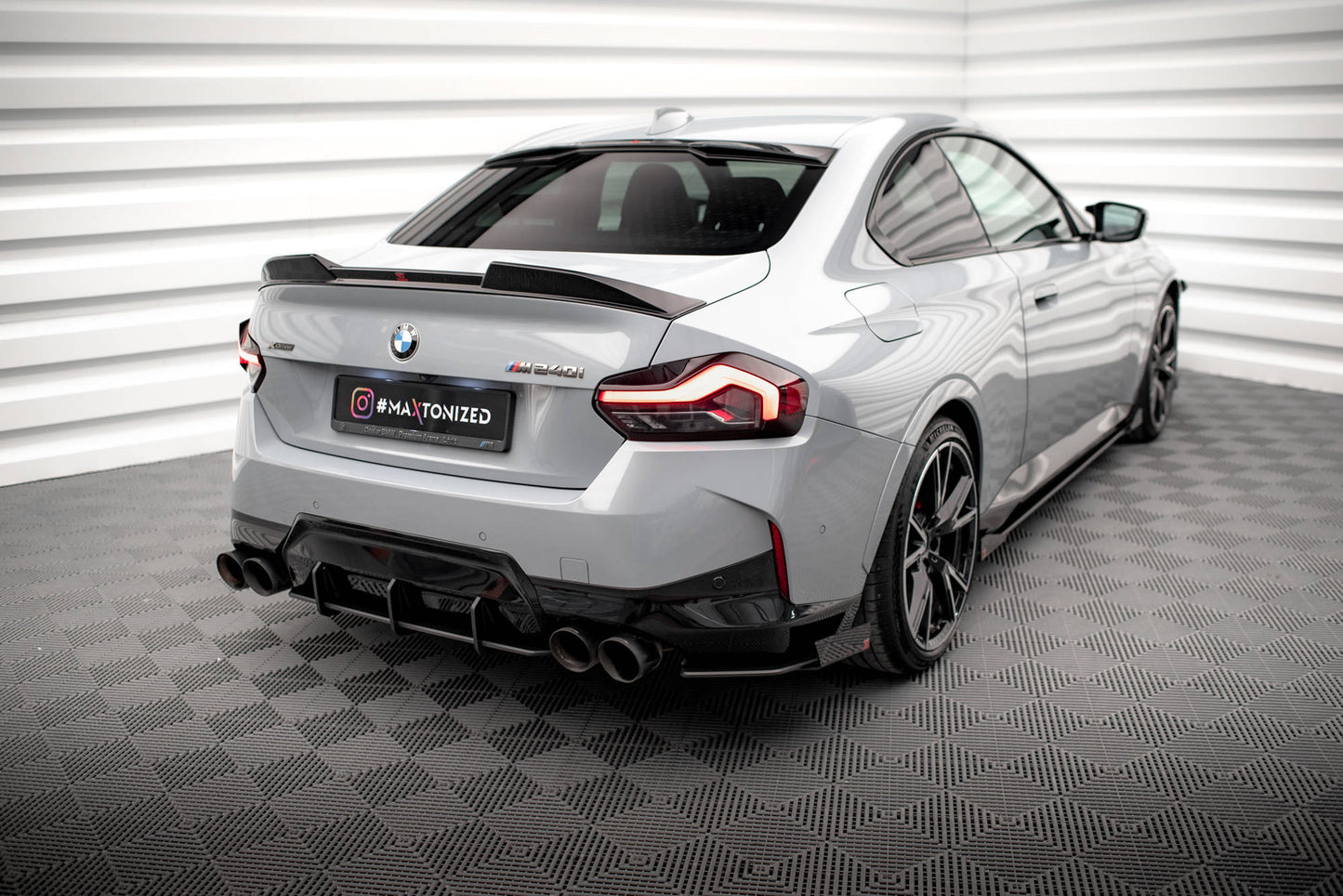 Street pro rear side splitters + flaps bmw 2 coupe m240i g42