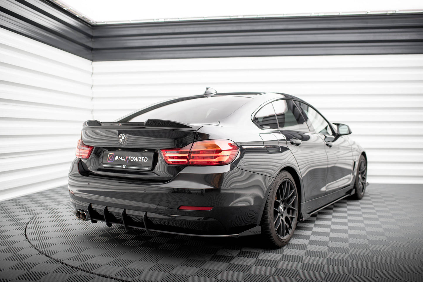 Street pro rear side splitters + flaps bmw 4 gran coupe f36