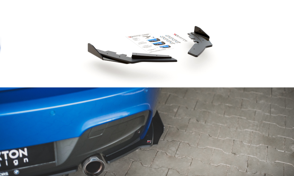 Street pro rear side splitters + flaps bmw m135i f20