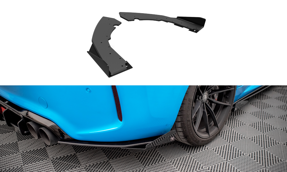 Street pro rear side splitters + flaps bmw m2 f87