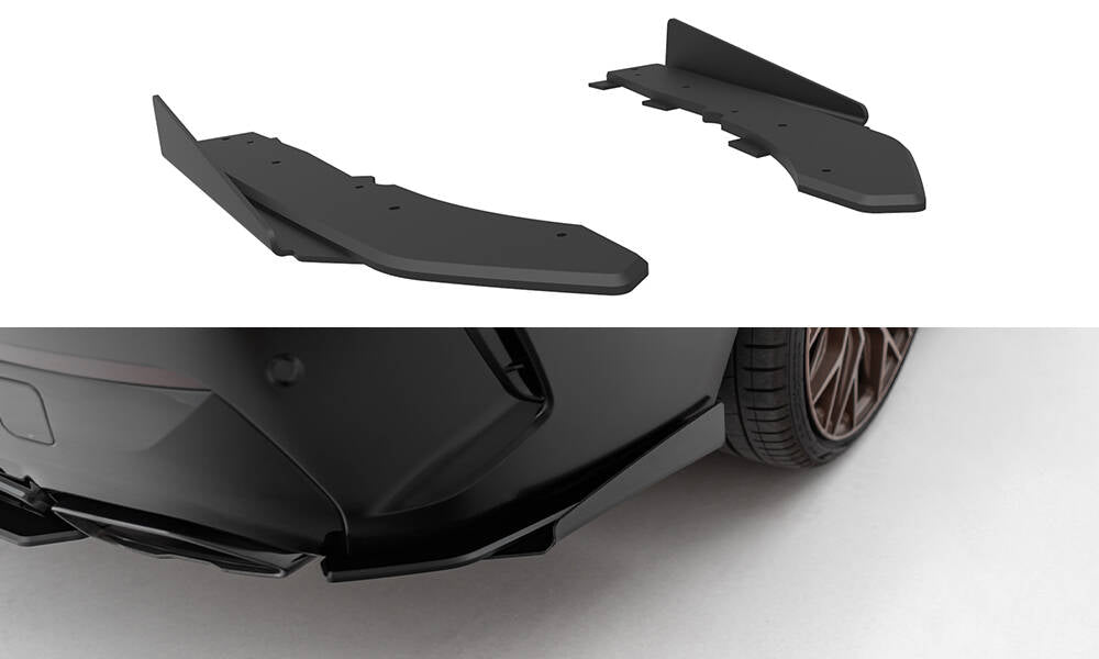 Street pro rear side splitters + flaps bmw m440i  g22 / g23 / g22 facelift / g23 facelift
