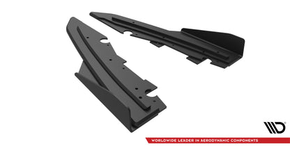 Street pro rear side splitters + flaps ford mondeo sport mk5 facelift / fusion sport mk2 facelift