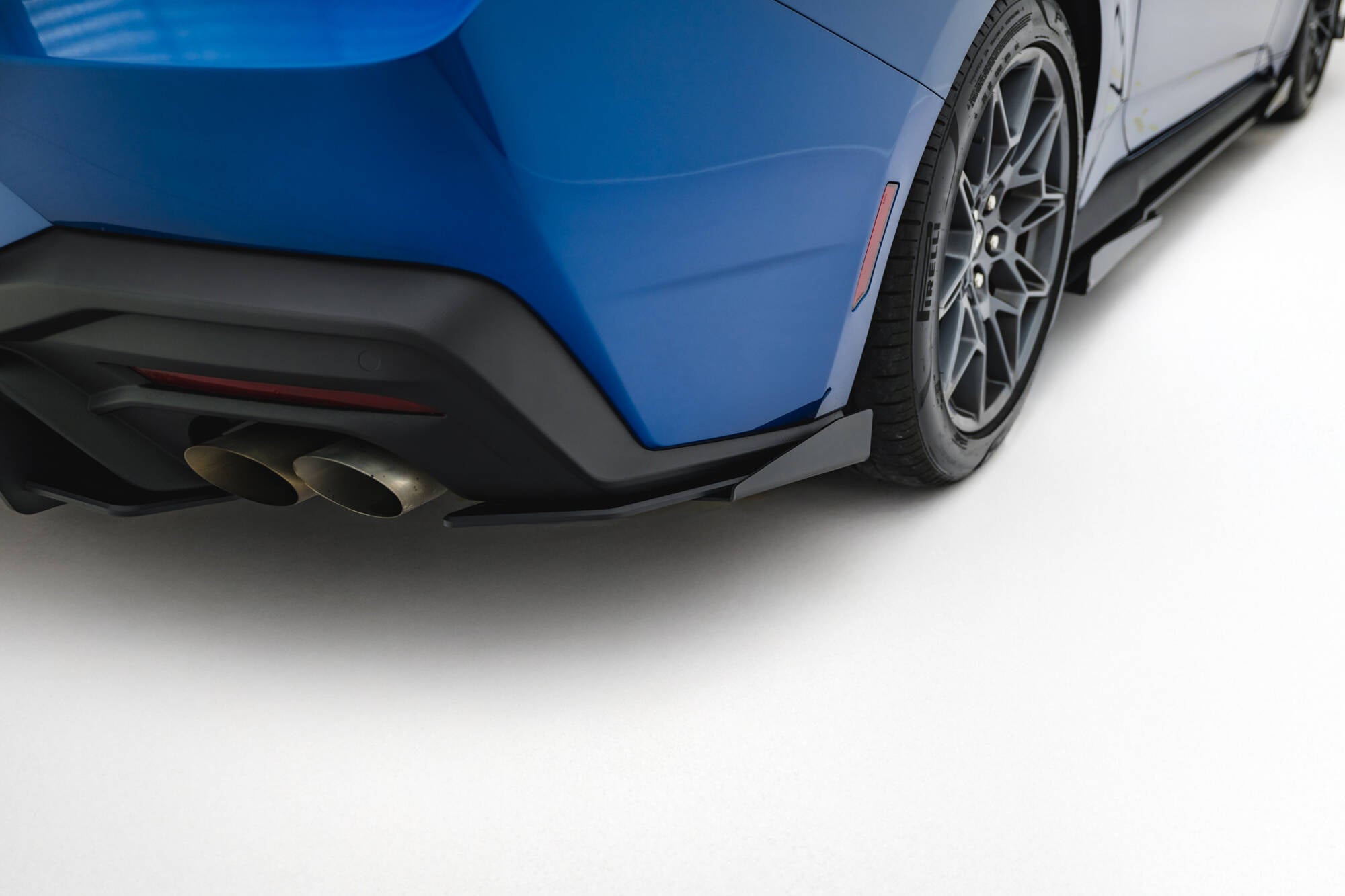 Street pro rear side splitters + flaps ford mustang gt mk7