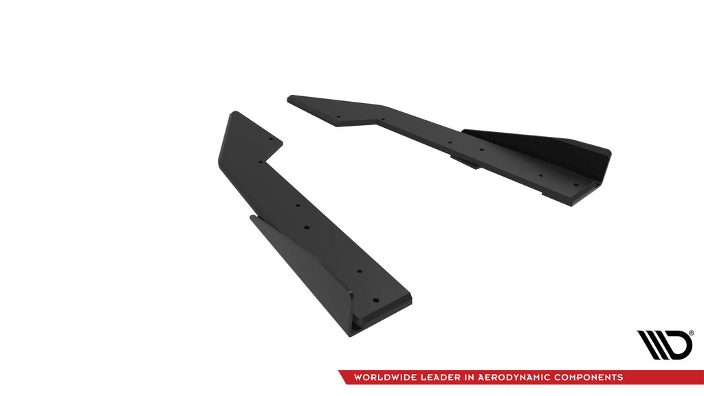 Street pro rear side splitters + flaps ford mustang gt mk7