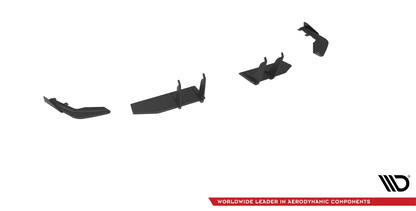 Street pro rear side splitters + flaps honda civic type-r mk 11