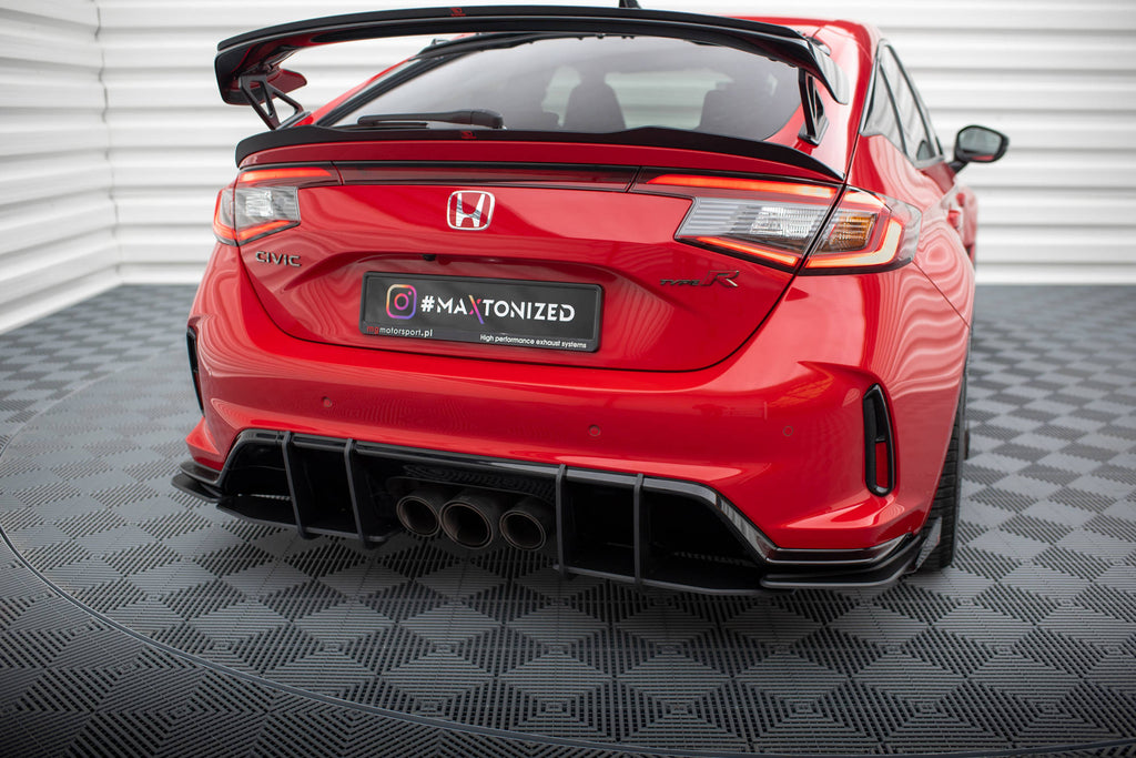 Street pro rear side splitters + flaps honda civic type-r mk 11