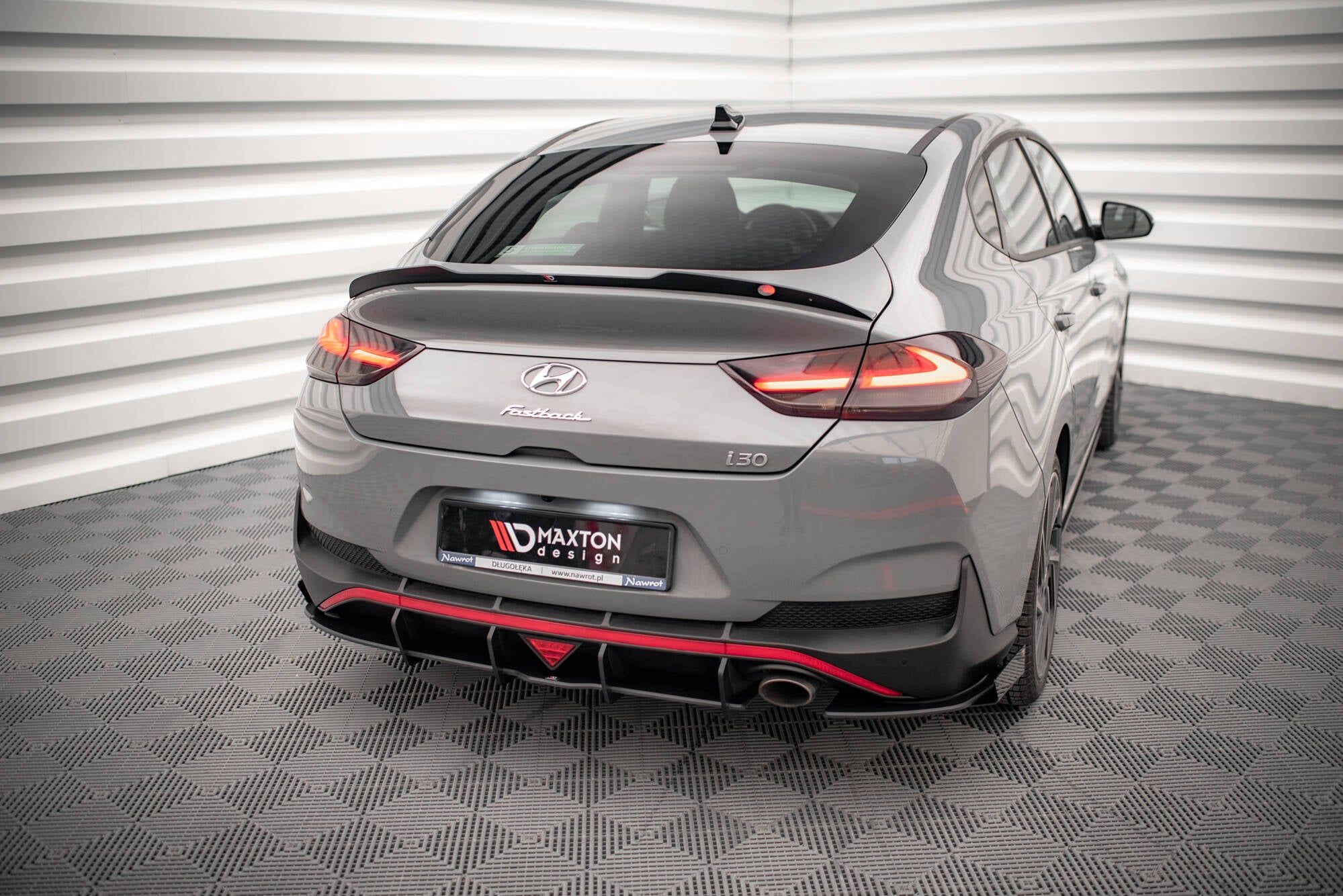 Street pro rear side splitters + flaps hyundai i30 fastback n-line mk3 facelift