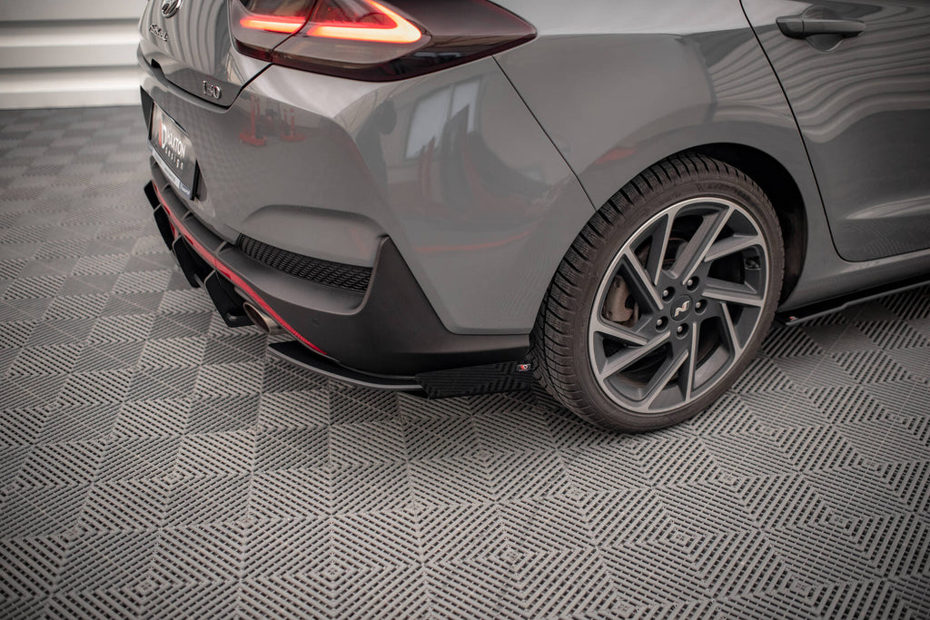 Street pro rear side splitters + flaps hyundai i30 fastback n-line mk3 facelift