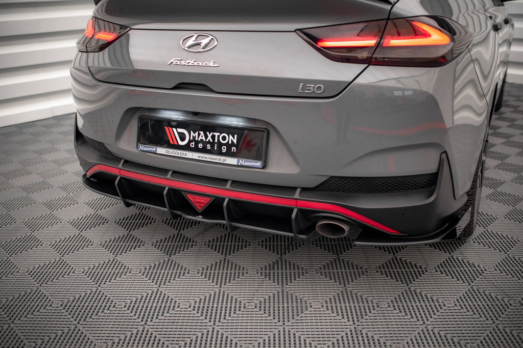 Street pro rear side splitters + flaps hyundai i30 fastback n-line mk3 facelift