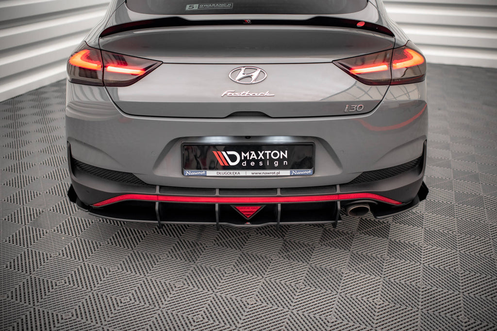 Street pro rear side splitters + flaps hyundai i30 fastback n-line mk3 facelift