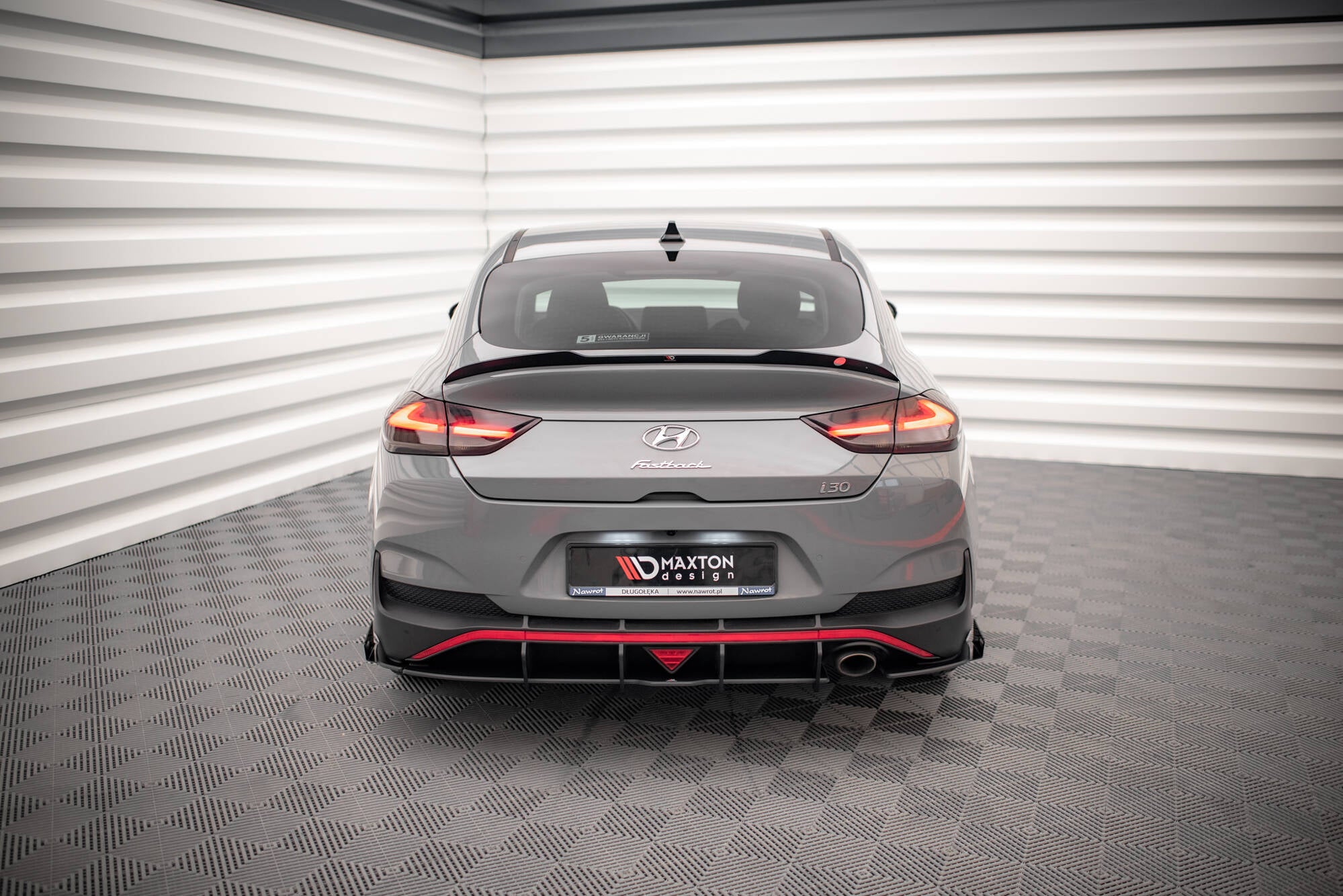Street pro rear side splitters + flaps hyundai i30 fastback n-line mk3 facelift