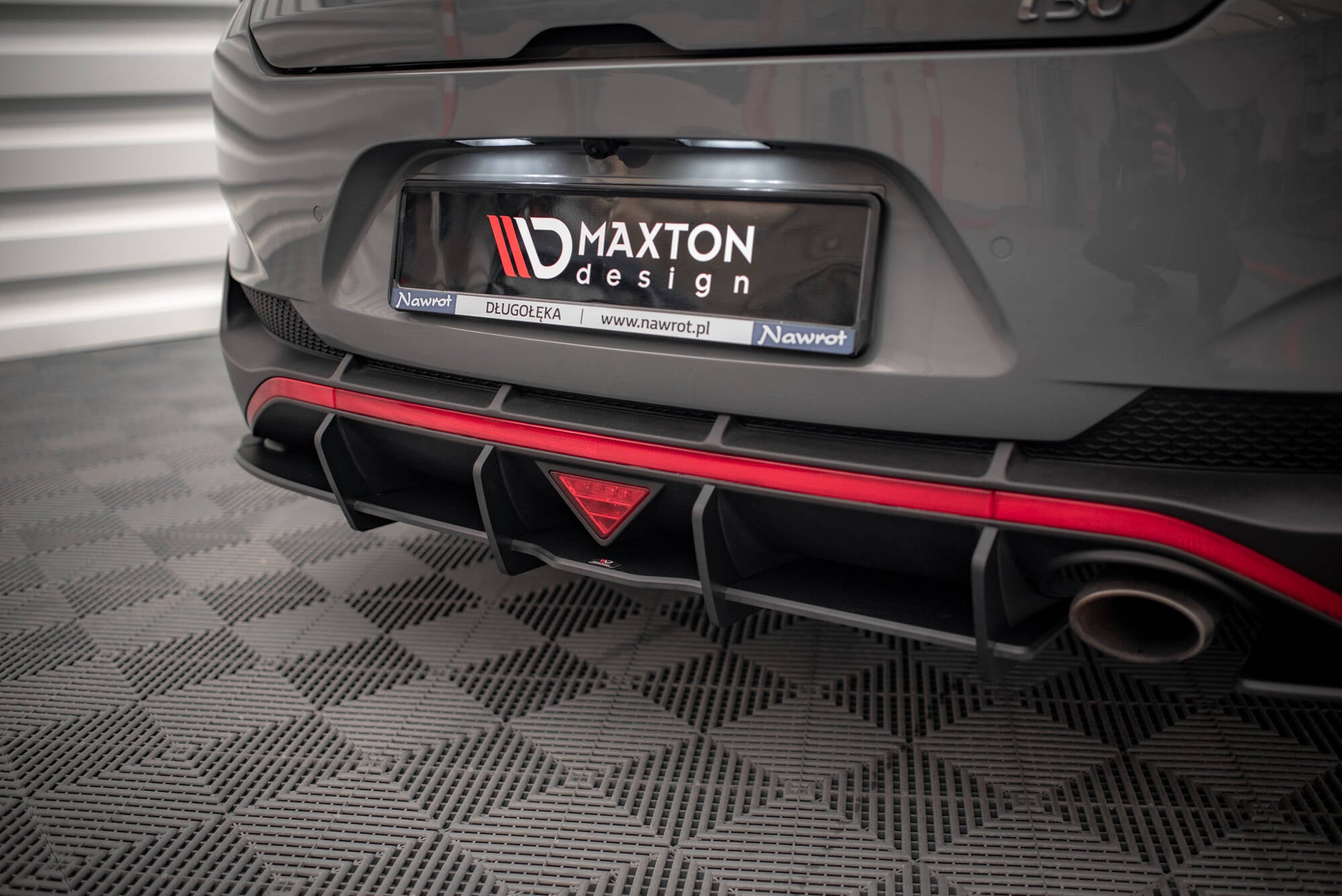 Street pro rear side splitters + flaps hyundai i30 fastback n-line mk3 facelift