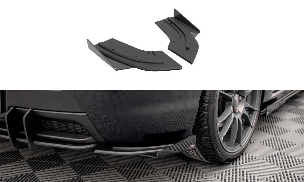 Street pro rear side splitters + flaps mazda 3 mps mk1 us-spec version
