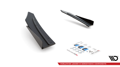 Street pro rear side splitters + flaps mercedes-amg c43 coupe c205