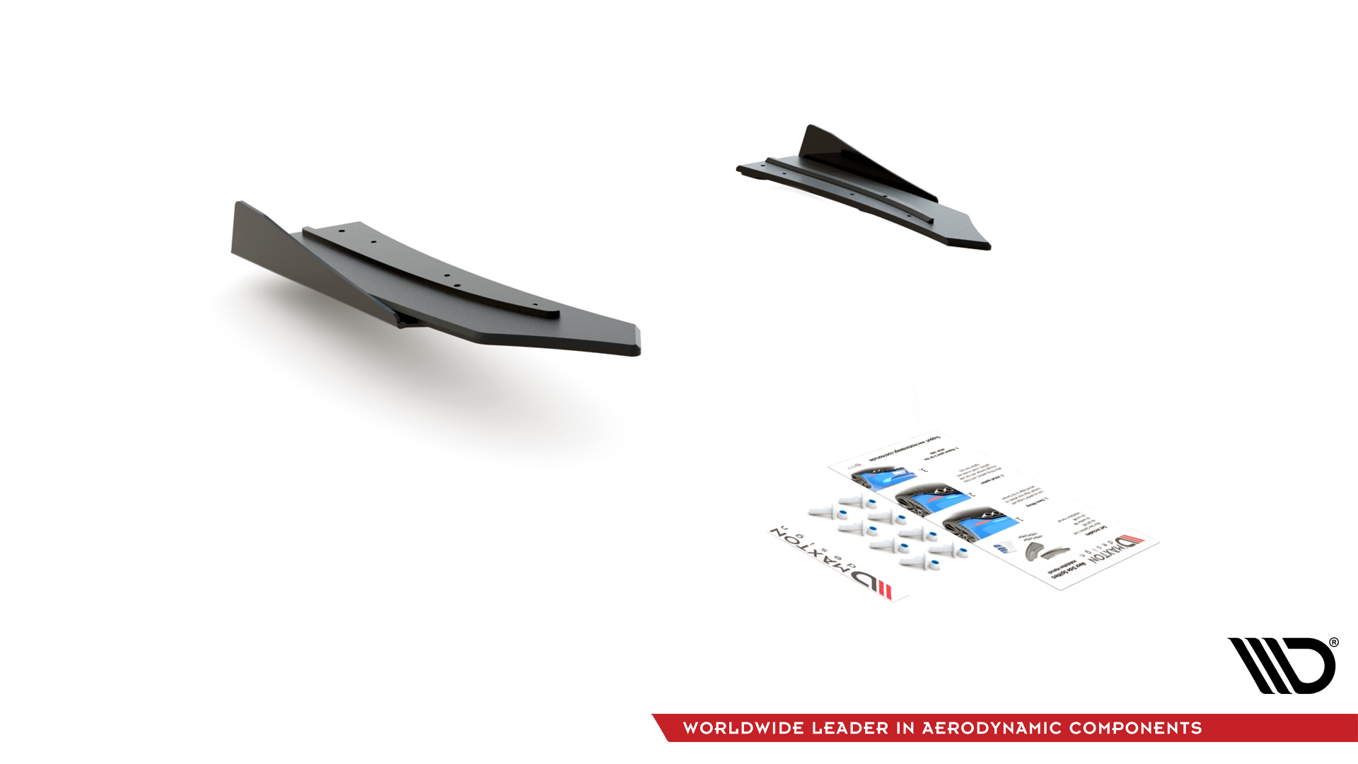 Street pro rear side splitters + flaps mercedes-amg c43 coupe c205