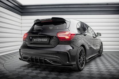 Street pro rear side splitters + flaps mercedes-benz a amg-line w176 facelift