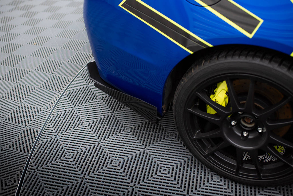 Street pro rear side splitters + flaps subaru wrx sti mk1