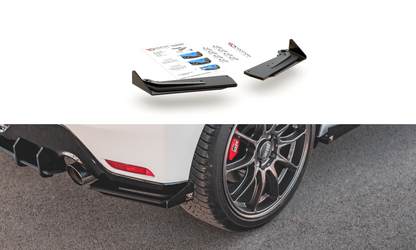 Street pro rear side splitters + flaps toyota gr yaris mk4