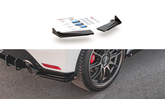Street pro rear side splitters + flaps toyota gr yaris mk4