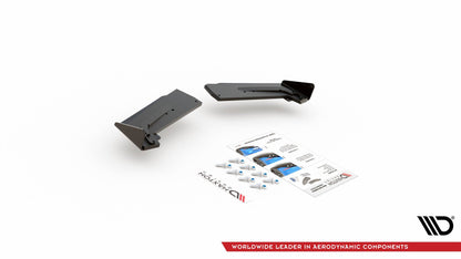 Street pro rear side splitters + flaps toyota gr yaris mk4