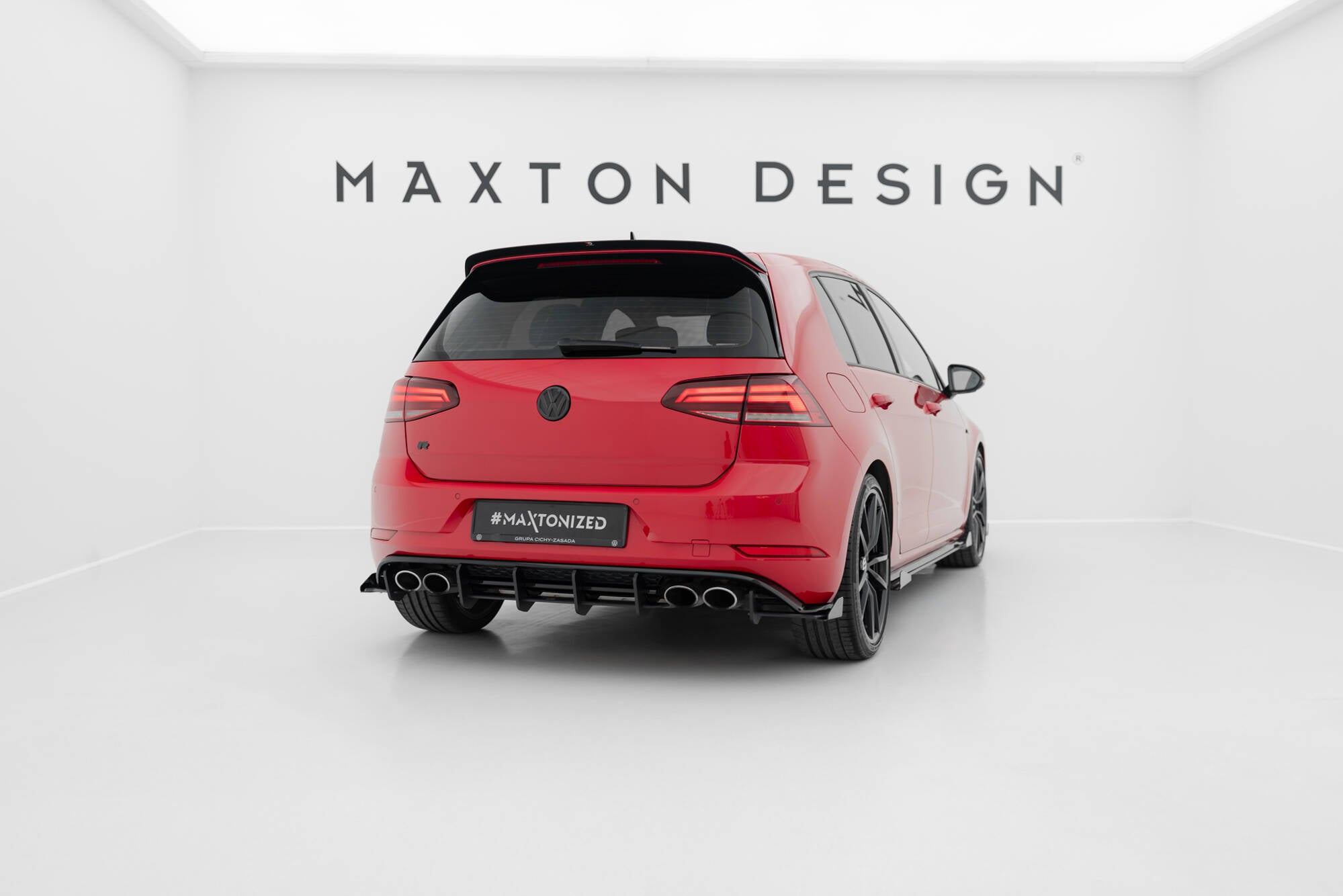 Street pro rear side splitters + flaps vw golf 7 r facelift