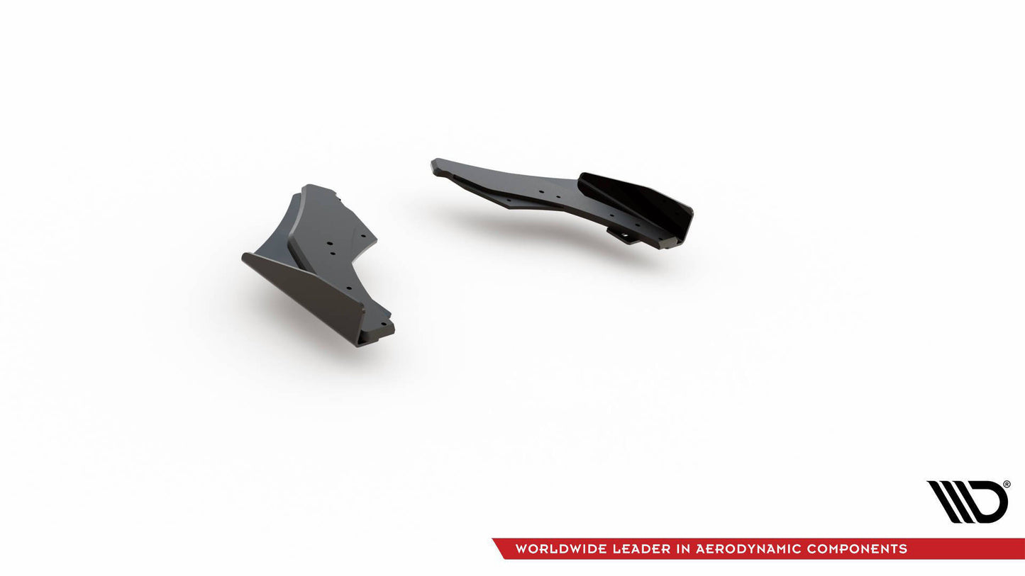 Street pro rear side splitters + flaps volkswagen golf gti clubsport mk8 facelift