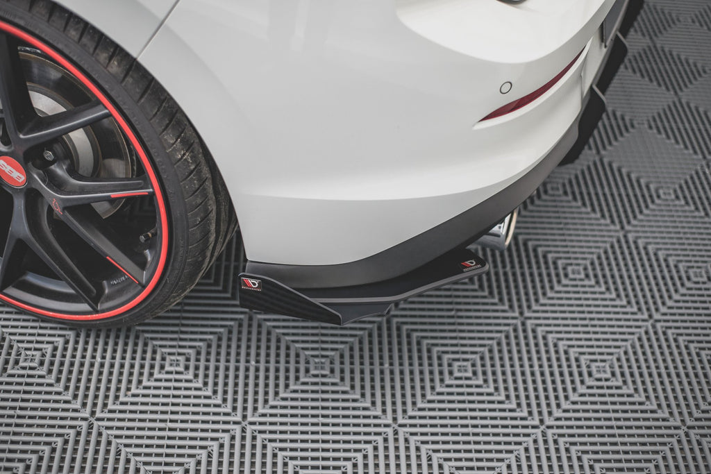 Street pro rear side splitters + flaps volkswagen golf gti / gte / r-line mk8