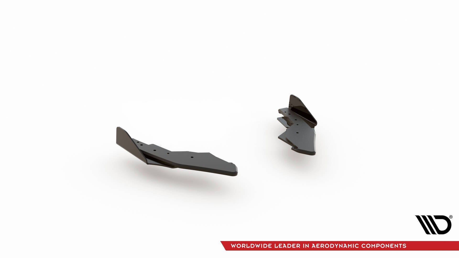 Street pro rear side splitters + flaps volkswagen golf gti / gte / r-line mk8