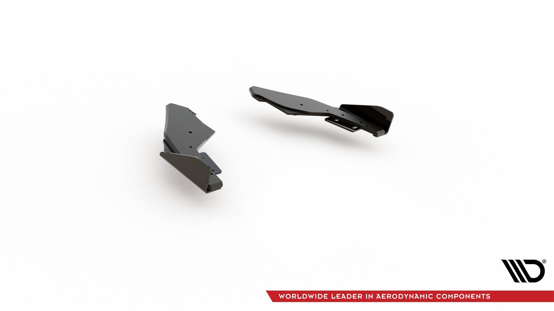 Street pro rear side splitters + flaps volkswagen golf gti / gte / r-line mk8