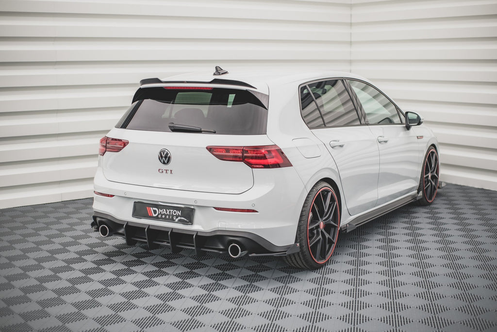 Street pro rear side splitters + flaps volkswagen golf gti / gte / r-line mk8