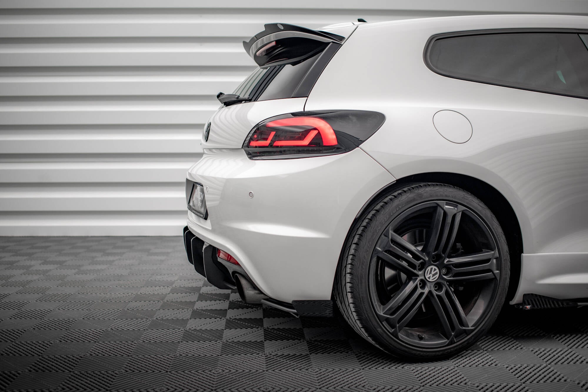 Street pro rear side splitters + flaps volkswagen scirocco r mk3