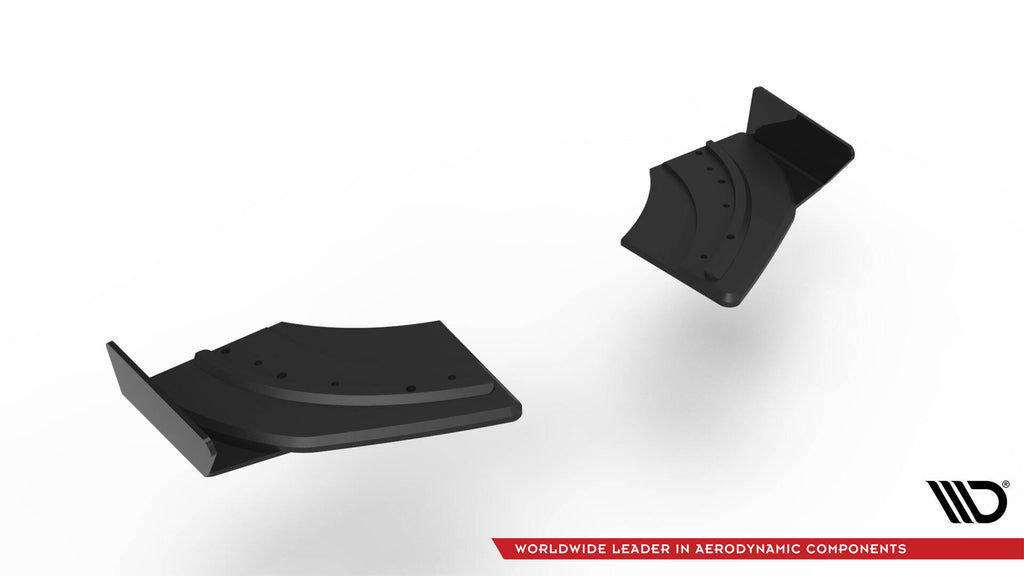 Street pro rear side splitters + flaps volkswagen scirocco r mk3