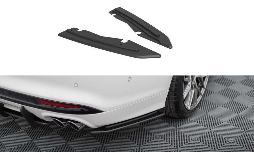 Street Pro Rear Side Splitters Ford Mondeo Sport MK5 Facelift / Fusion Sport MK2 Facelift