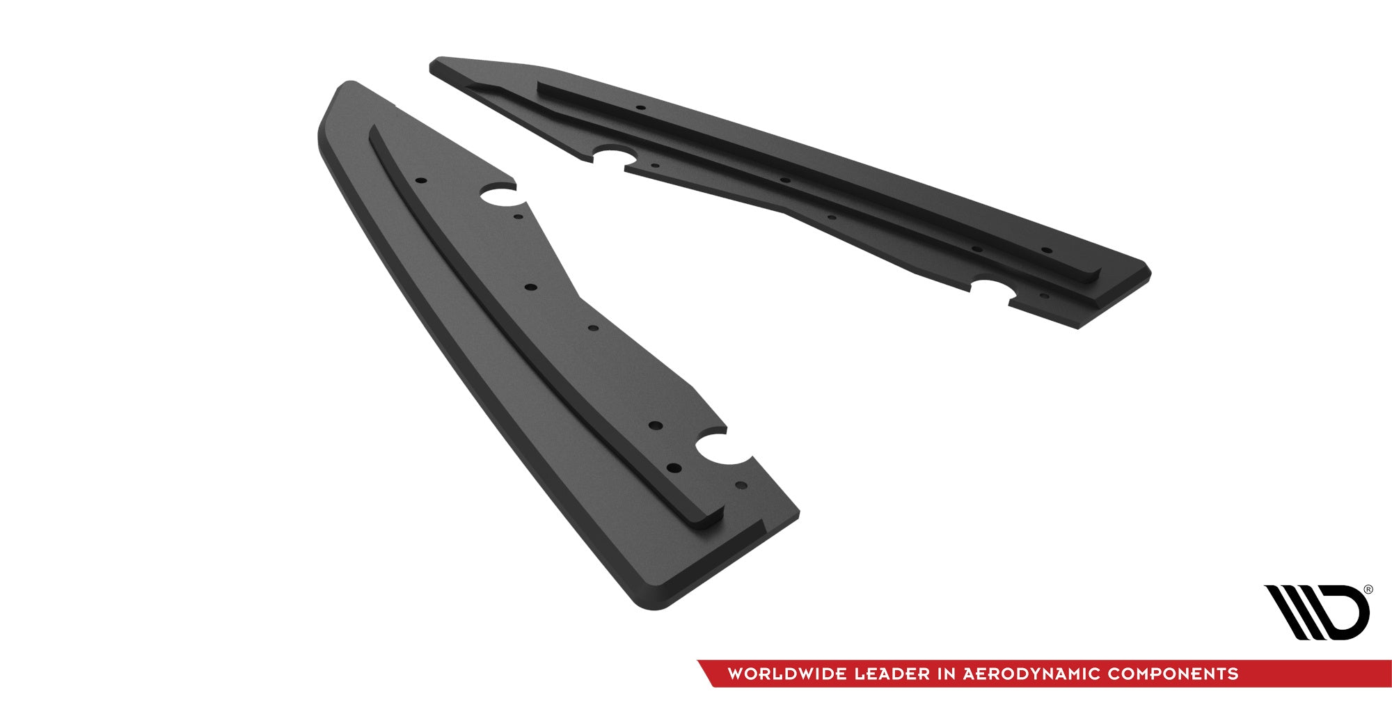 Street Pro Rear Side Splitters Ford Mondeo Sport MK5 Facelift / Fusion Sport MK2 Facelift