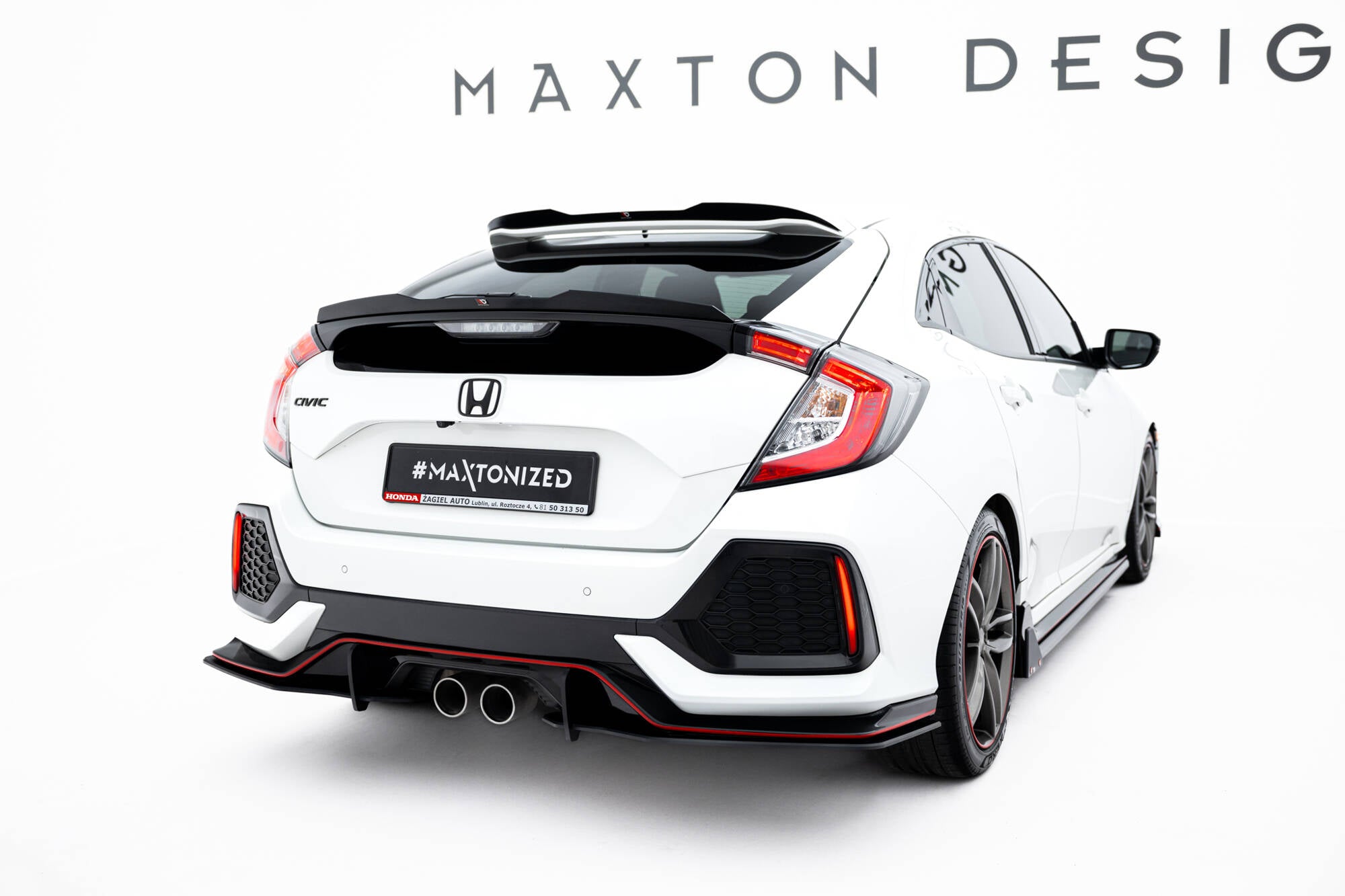 Street pro rear side splitters honda civic sport mk 10
