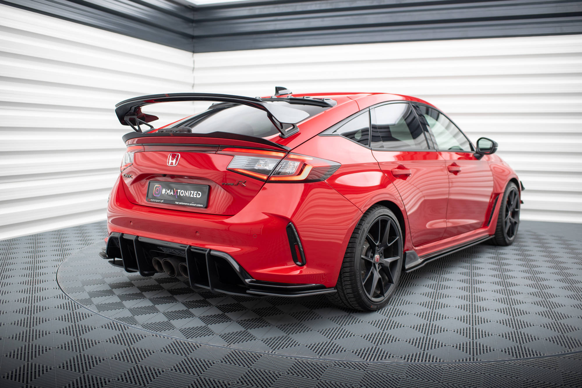 Street pro rear side splitters honda civic type-r mk 11