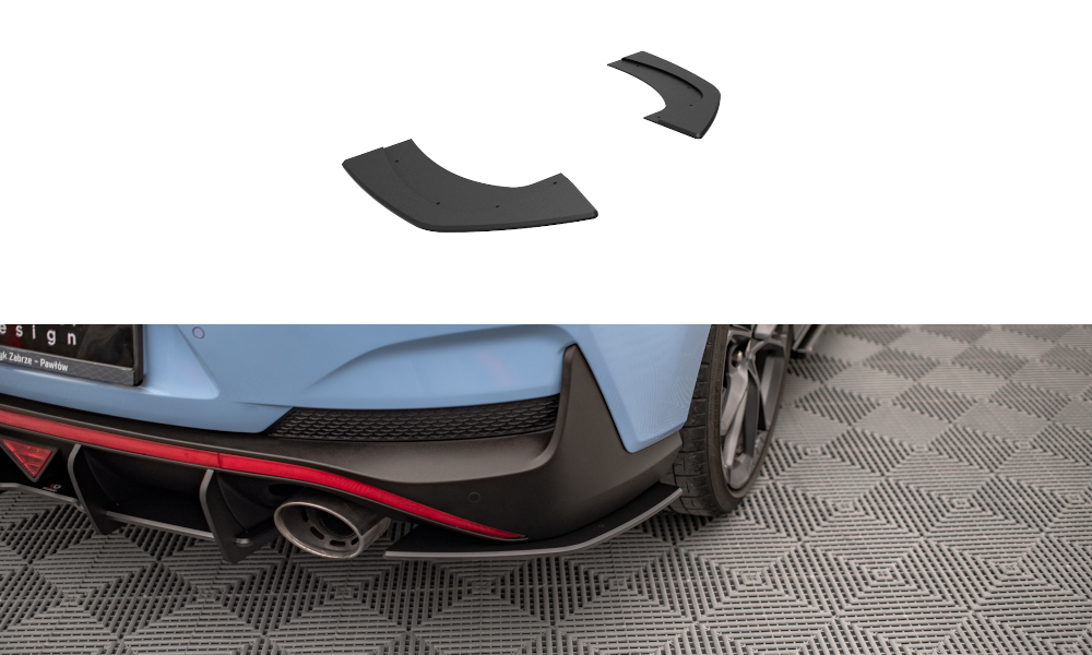 Street pro rear side splitters hyundai i30 n fastback mk3 facelift
