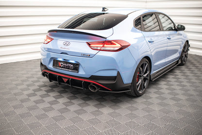 Street pro rear side splitters hyundai i30 n fastback mk3 facelift