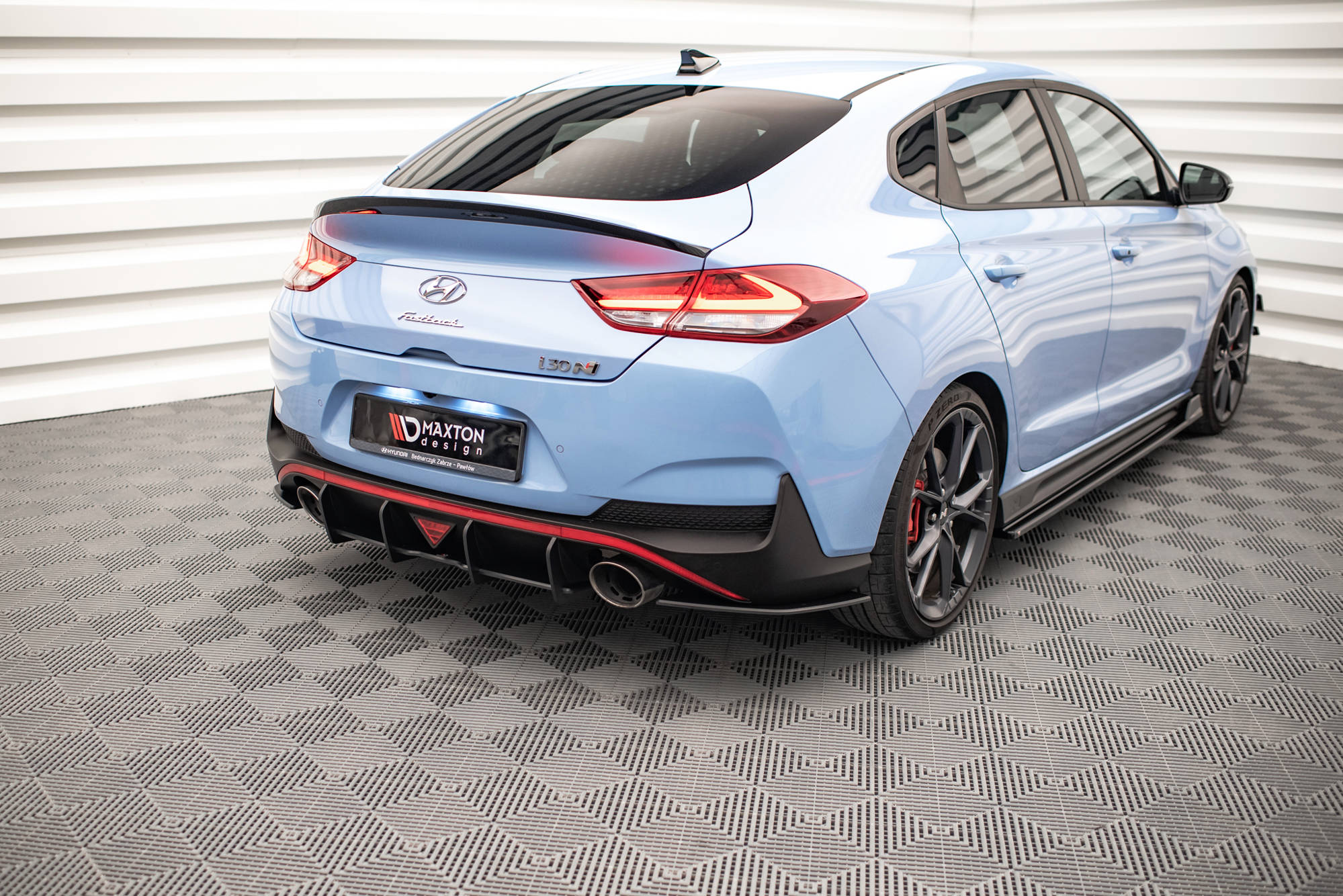 Street pro rear side splitters hyundai i30 n fastback mk3 facelift