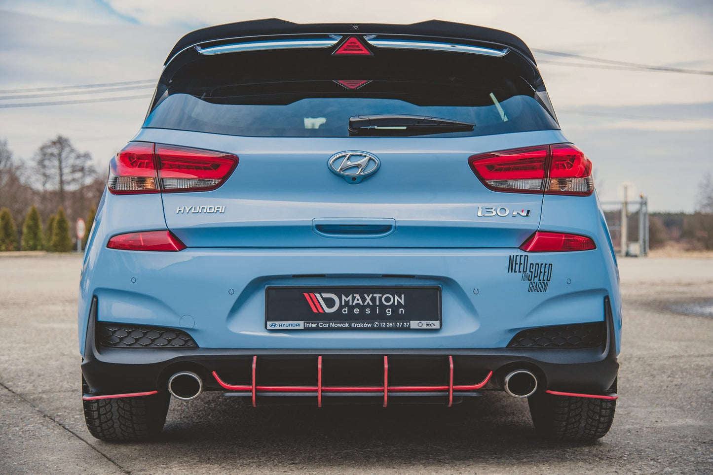 Street pro rear side splitters hyundai i30 n mk3 hatchback