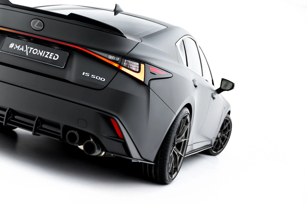 Street pro rear side splitters lexus is 500 mk3 facelift 2 (xe30)