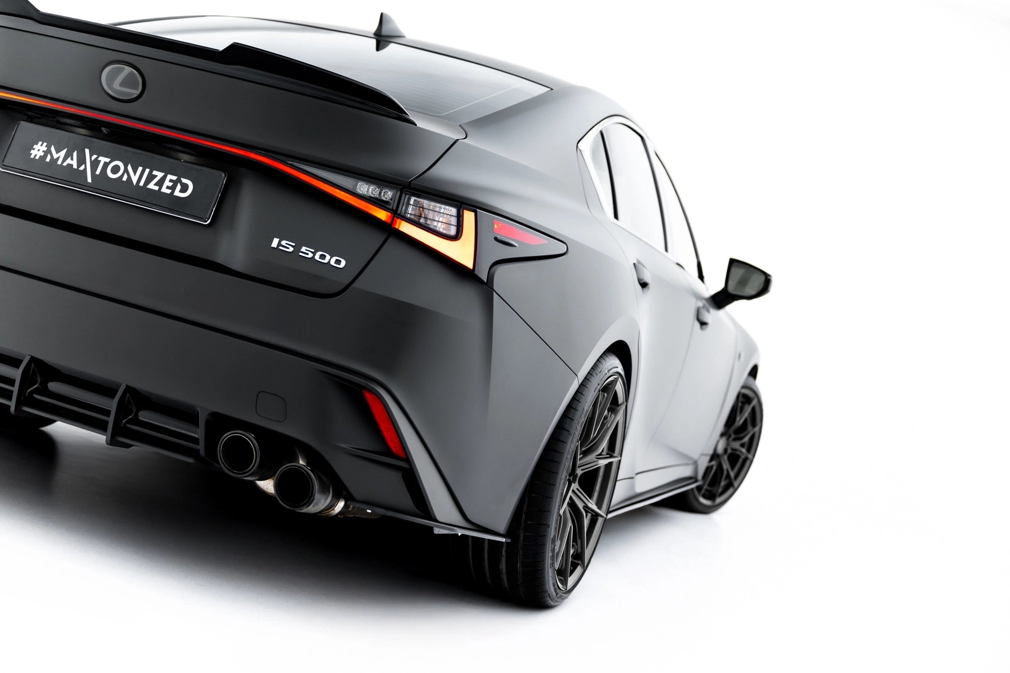 Street pro rear side splitters lexus is 500 mk3 facelift 2 (xe30)