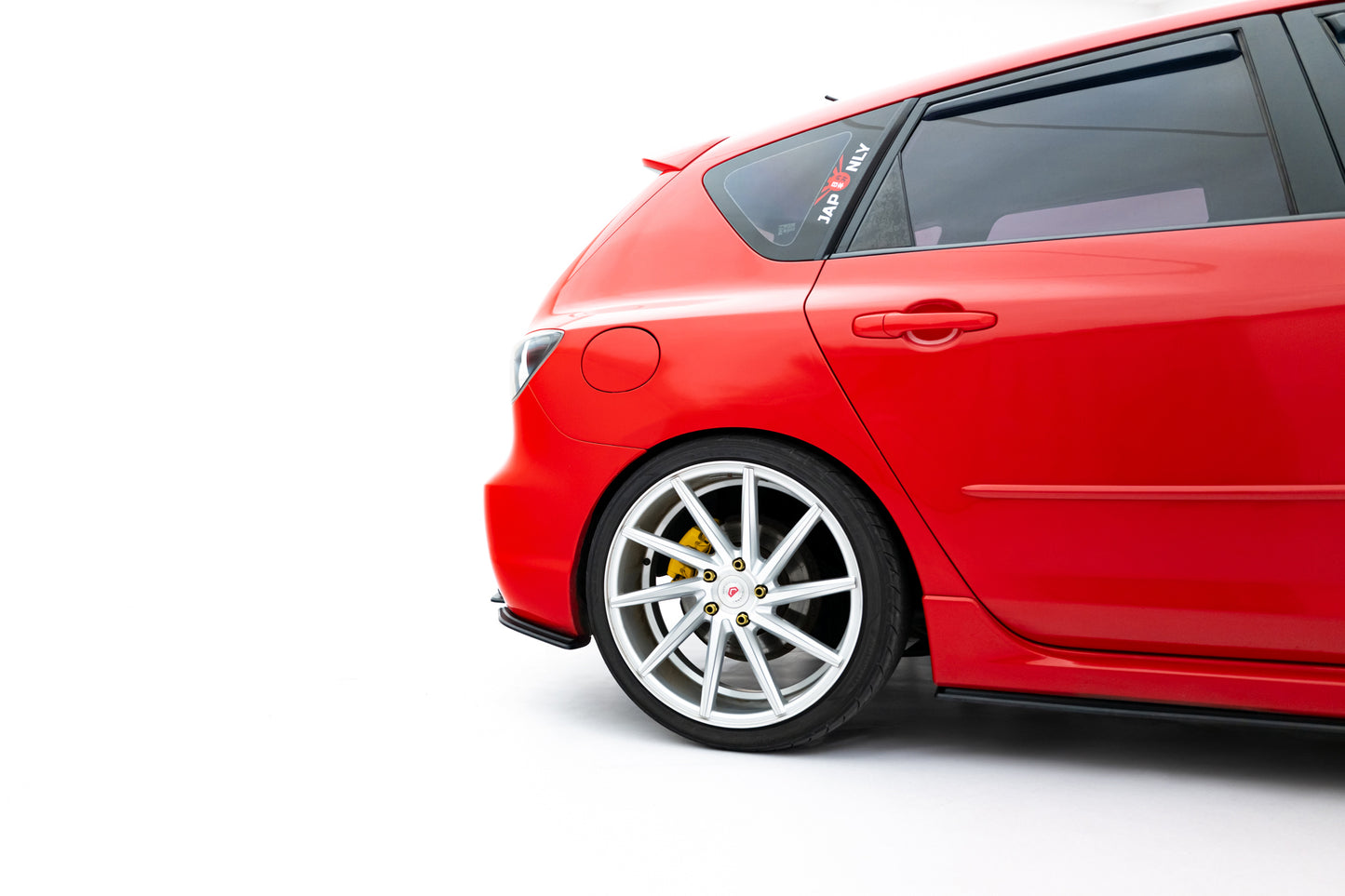 Street pro rear side splitters mazda 3 mps mk1 eu version