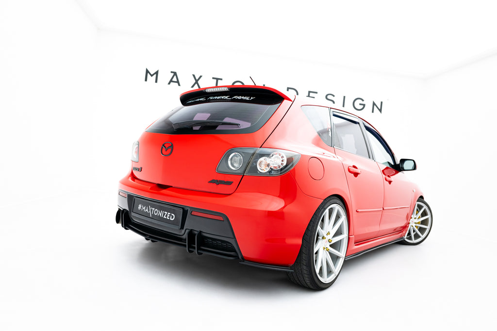 Street pro rear side splitters mazda 3 mps mk1 eu version