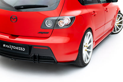 Street pro rear side splitters mazda 3 mps mk1 eu version