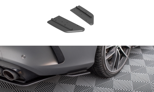 Street pro rear side splitters mercedes-amg c43 coupe / cabrio c205  facelift / a205 facelift