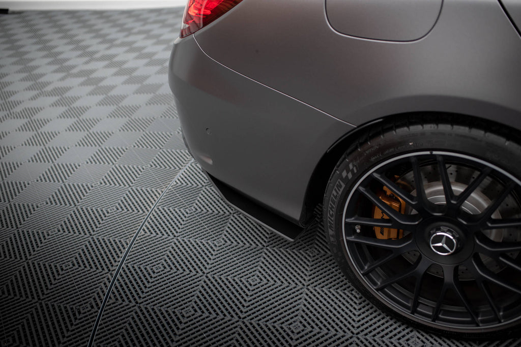 Street pro rear side splitters mercedes-amg c63 sedan / estate w205 facelift