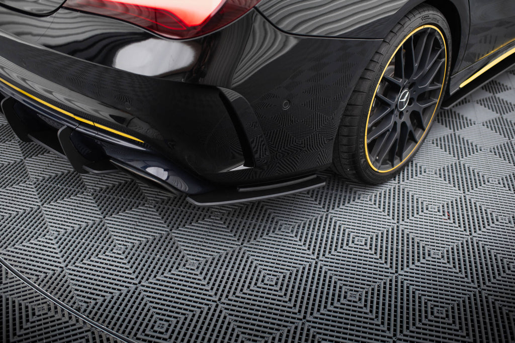 Street pro rear side splitters mercedes-amg cla 45 c117 facelift