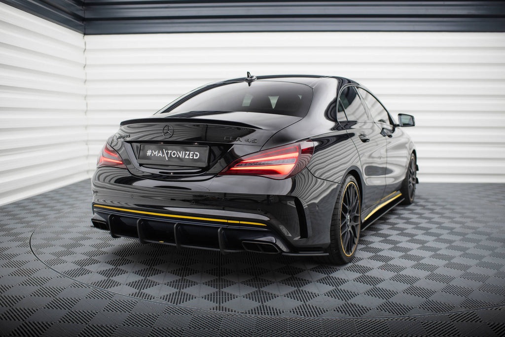 Street pro rear side splitters mercedes-amg cla 45 c117 facelift