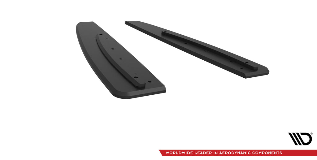 Street pro rear side splitters mercedes-amg cla 45 c117 facelift